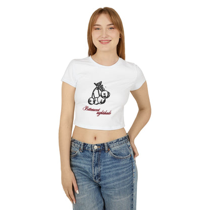 DULCAMARA Woman's White Baby Tee