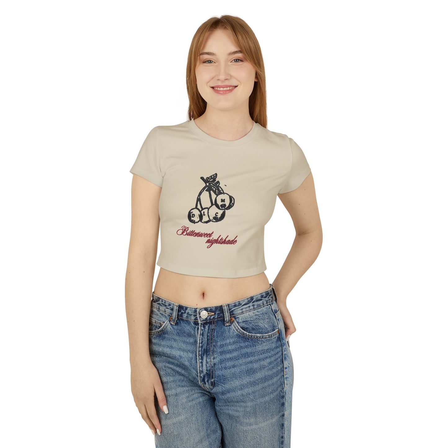 DULCAMARA Woman's White Baby Tee