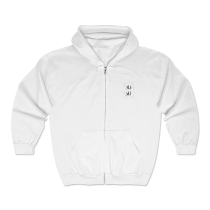 DULCAMARA Embroidered Minimalist Unisex Zip-up Hoodie