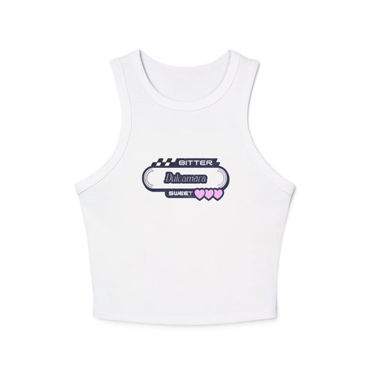 DULCAMARA Graphic Racer Tank Top for Women