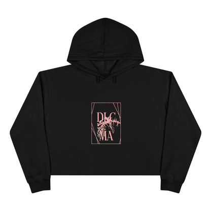 DULCAMARA Woman's Crop Hoodie in Black