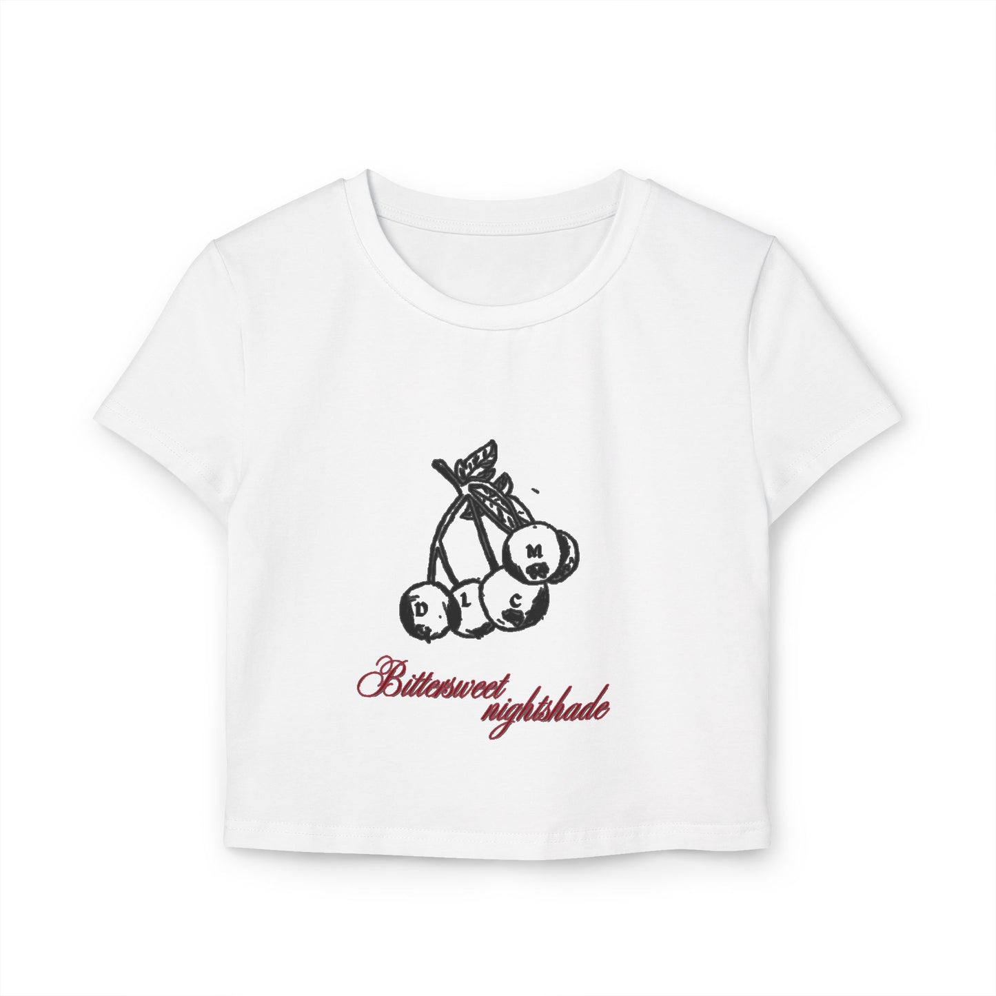 DULCAMARA Woman's White Baby Tee